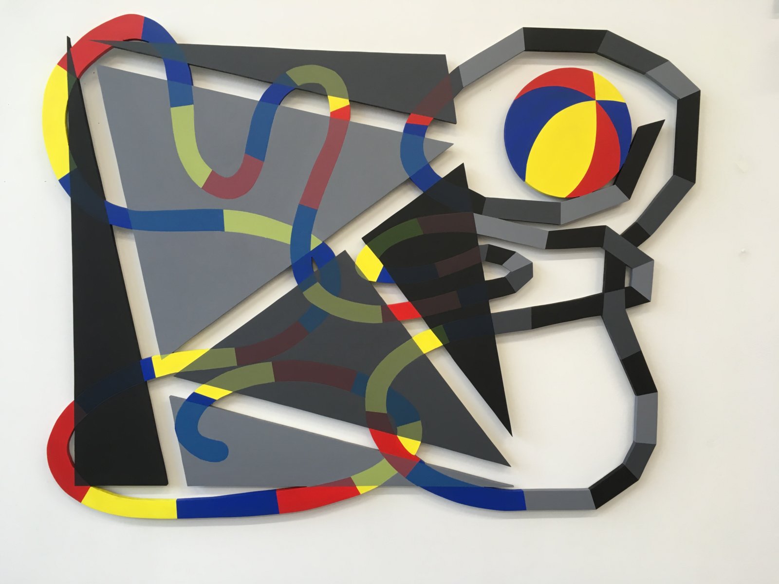 Bendheim Night And Day, Acrylic On Shaped PVC, 38 X 48