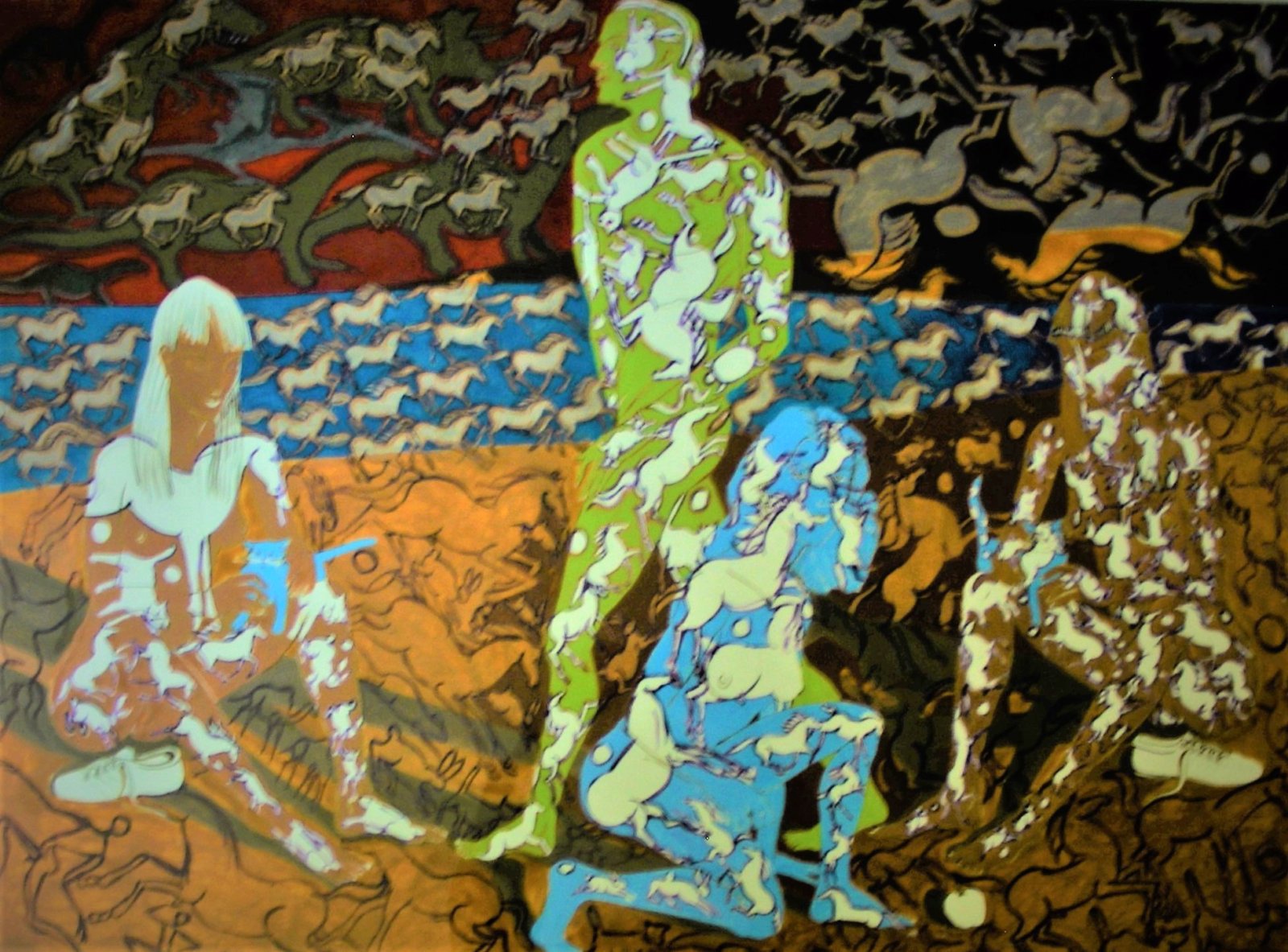 Jose Rodeiro Bathers On The Beach.