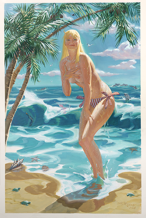 Sunny At The Beach, 20X30