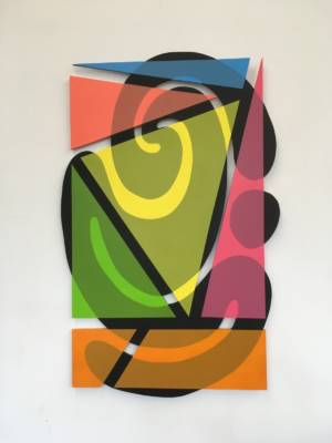 Bendheim Juggler 2016,acrylic On Shaped PVC, 49  X 38 