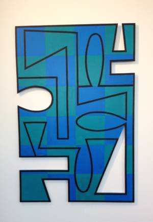 Bendheim La Mer,48x36 , Acrylic On ShapedPVC
