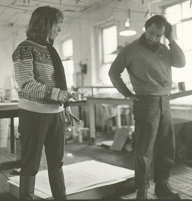 Elaine de Kooning and Steve Poleskie, photo by Eddie Johnson