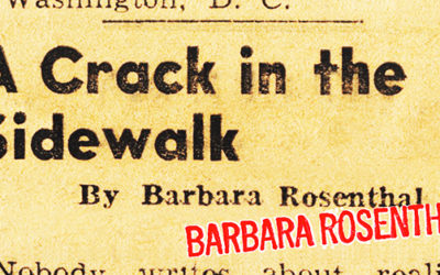 Barbara Rosenthal/A Crack in the Sidewalk
